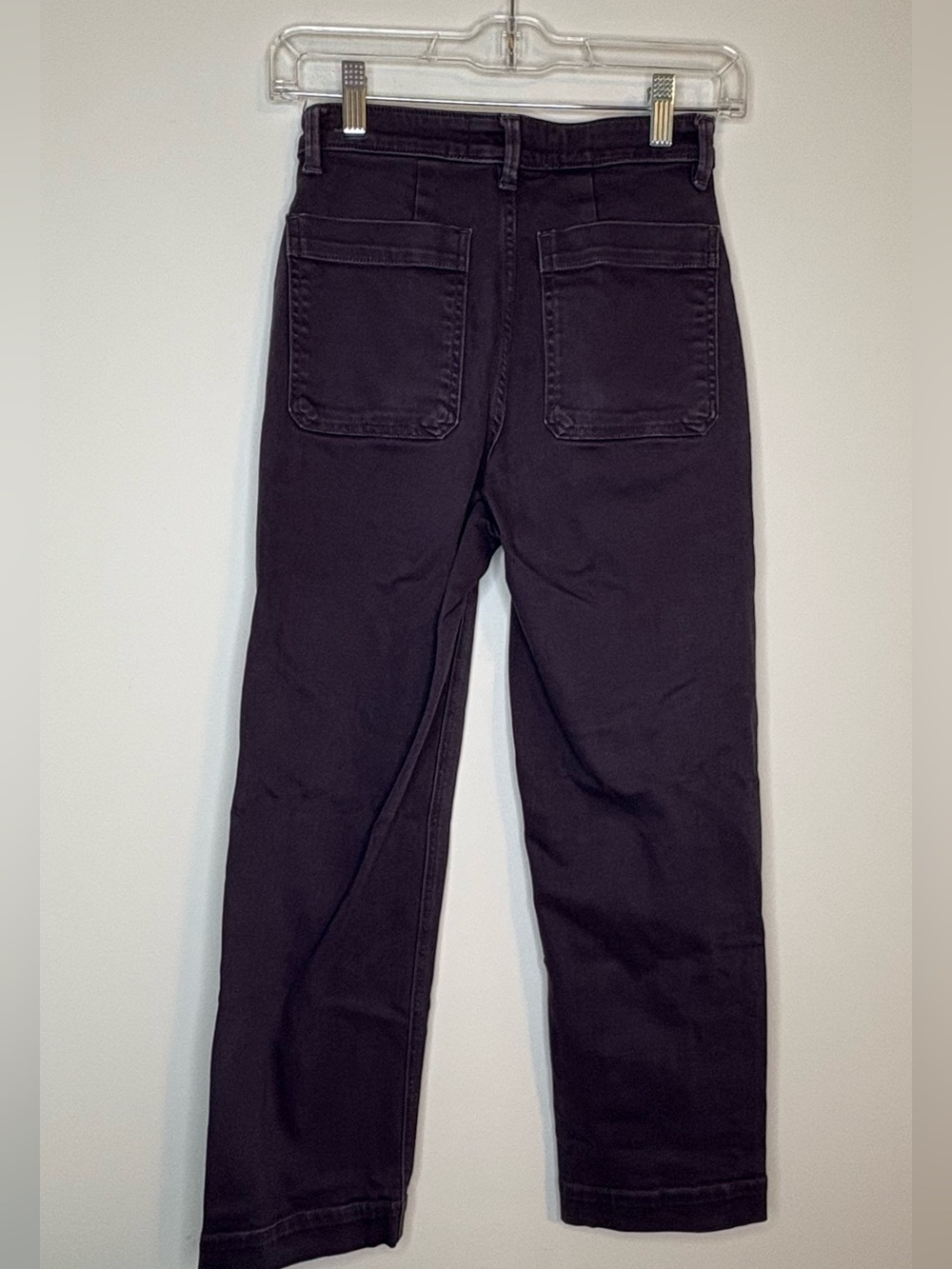 Everlane The Straight Leg Crop Regular Jeans Purplish Gray Color Size 00 - Picture 2 of 6